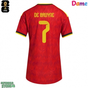 Belgien Kevin De Bruyne #7 Replika Hjemmebanetrøje Dame VM 2026 Kortærmet